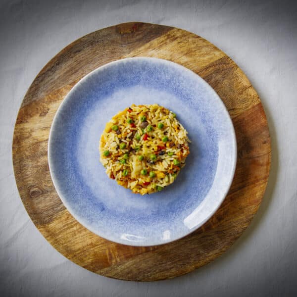 Arroz de coisas vegetariano