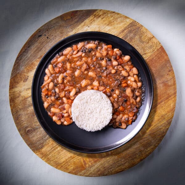 Feijoada Vegetariana com Arroz Basmati