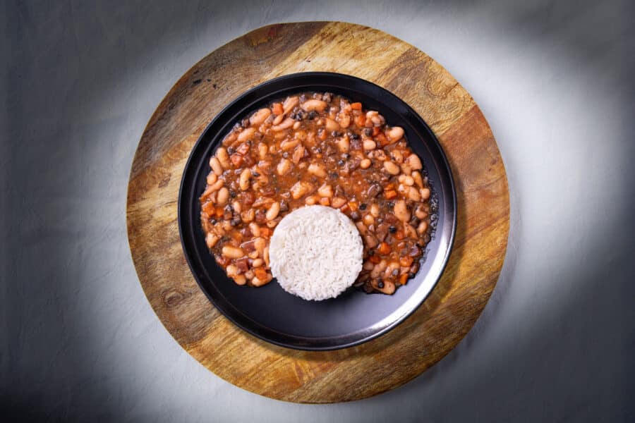 Feijoada Vegetariana com Arroz Basmati