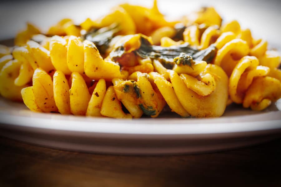 Massa de Espinafres Vegetariana