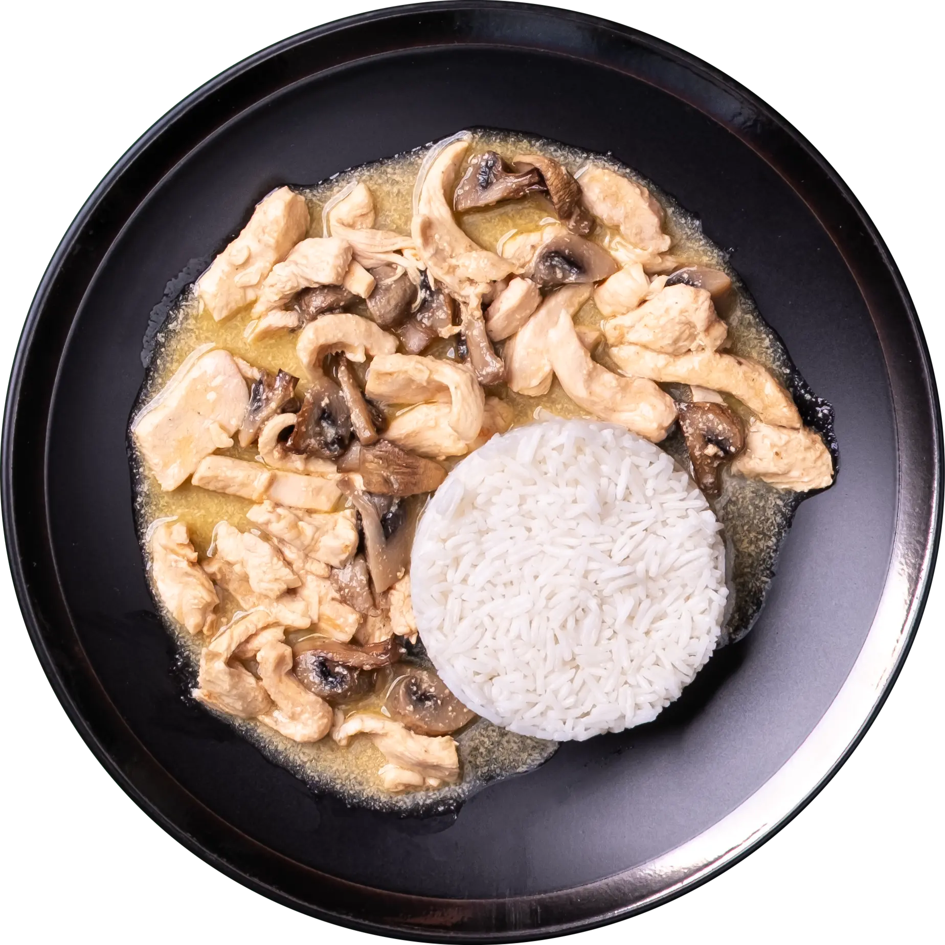 Strogonoff de Frango com Arroz Basmati