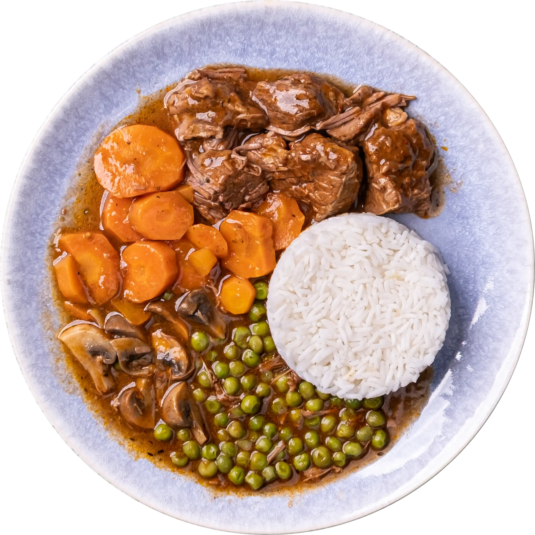 Vitela com legumes e Arroz Basmati