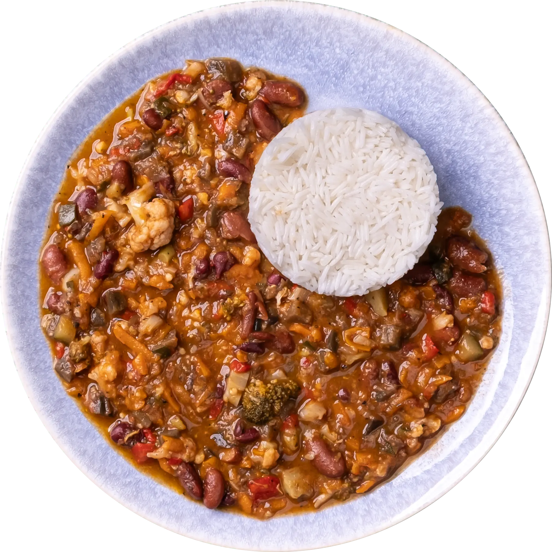 Chili Vegetariano com Arroz Basmati